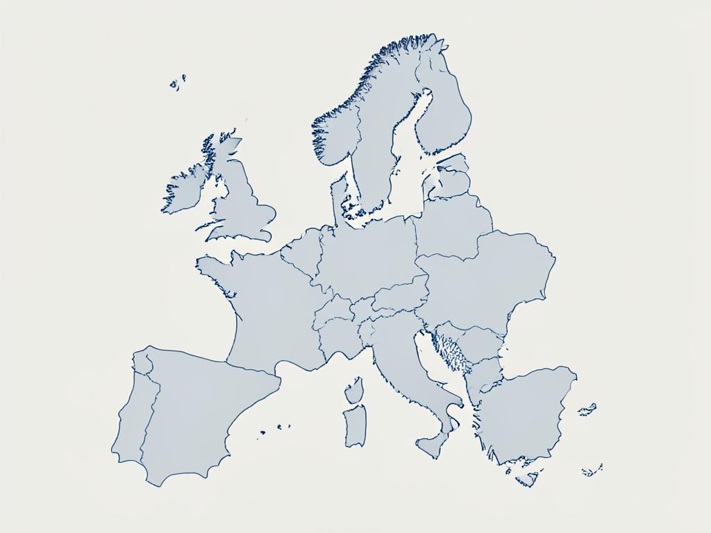 Zjednodušená mapa Európy